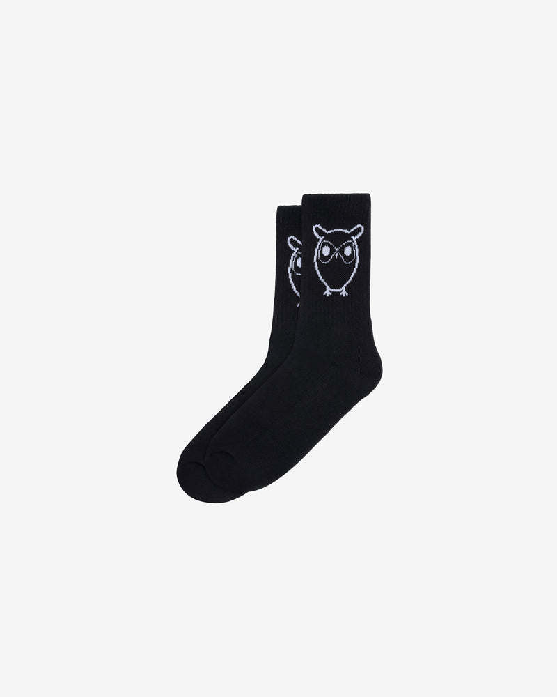 KnowledgeCotton Apparel - UNI 1-pack tennis sock Socks 1300 Black Jet