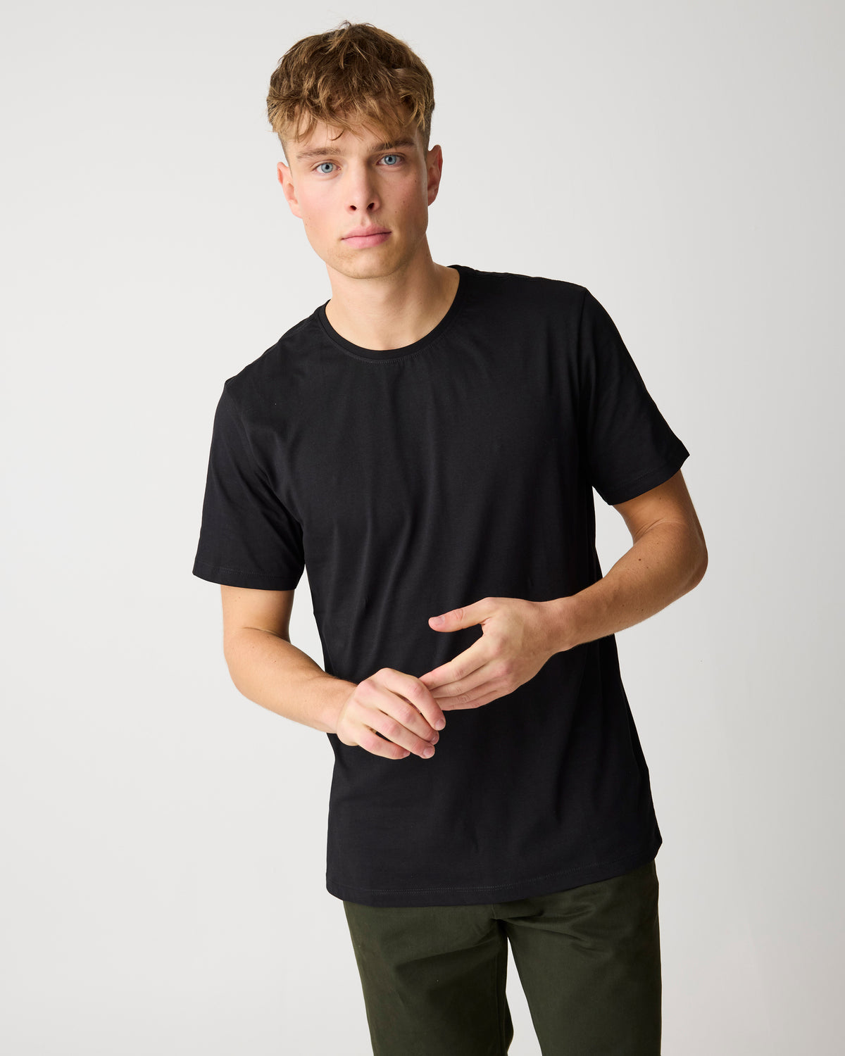 Regular fit Basic tee - Black Jet