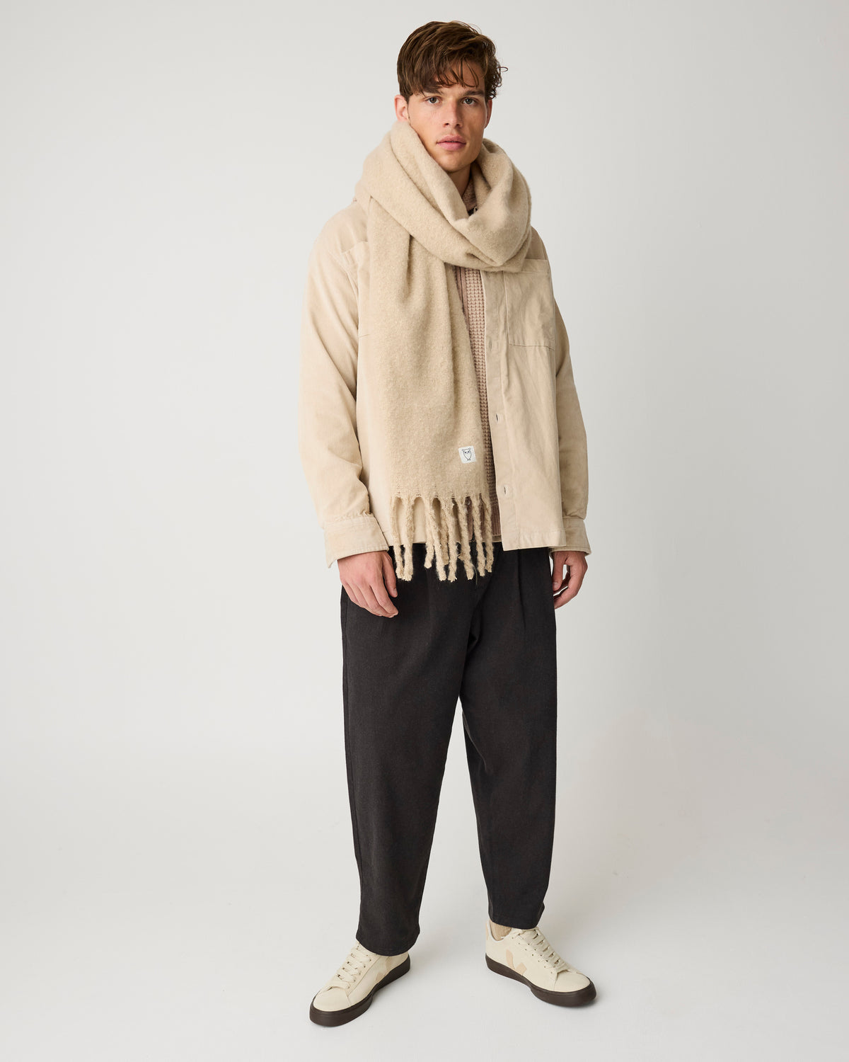 Ozone relaxed flannel pant - Chocolate Torte