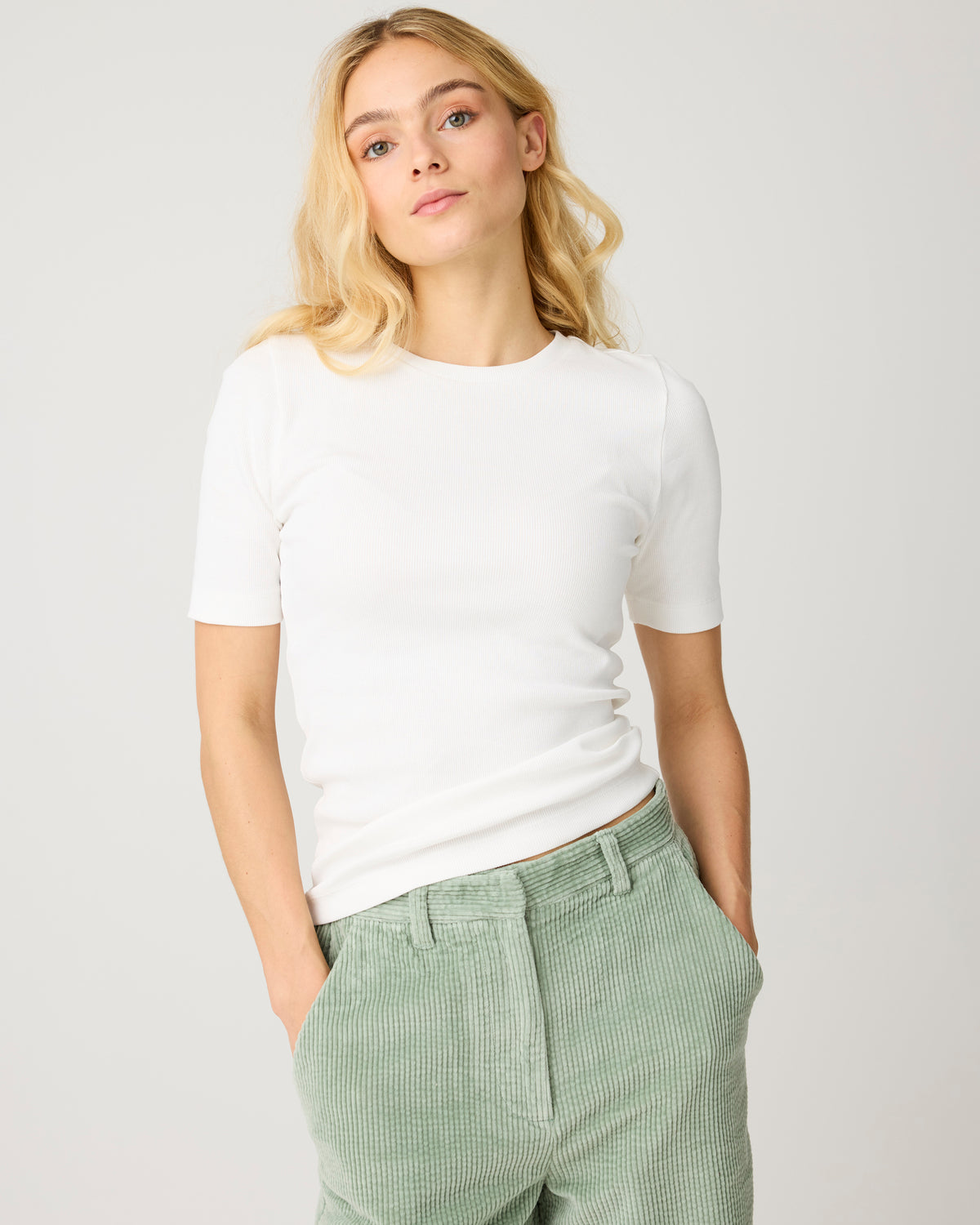 Rib t-shirt - Star White