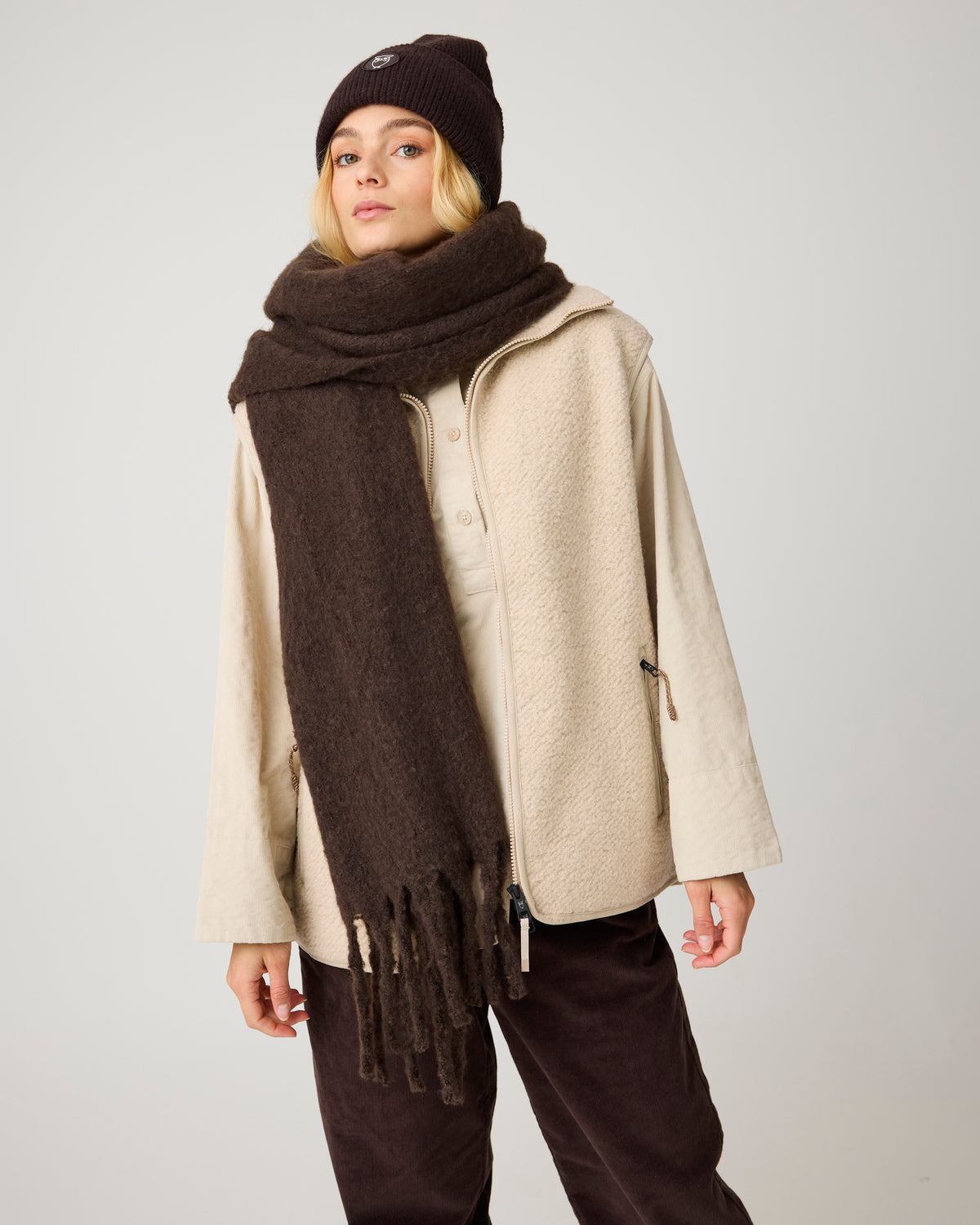 Bora wide corduroy pant - Chocolate Torte
