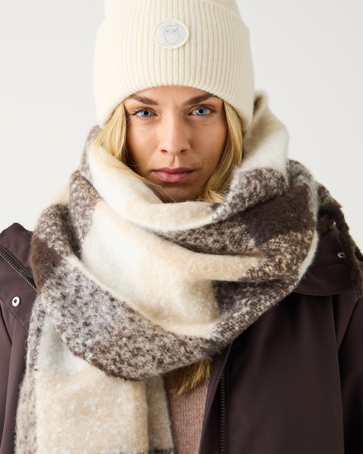 Big rib beanie - Egret