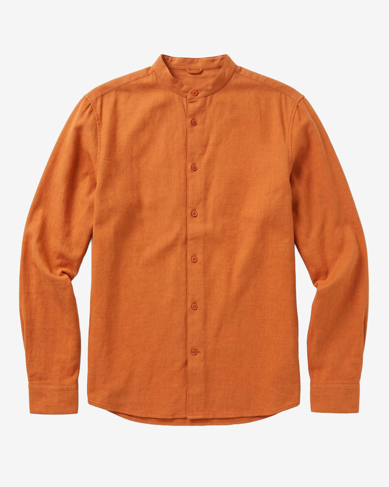 KnowledgeCotton Apparel - MEN Arch regular flannel shirt Shirts 1502 Golden Oak