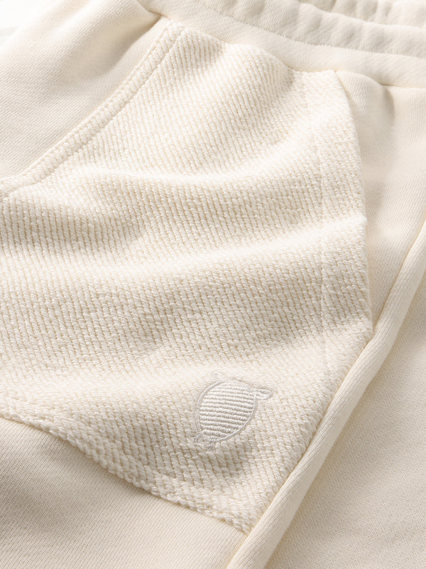 KnowledgeCotton Apparel - MEN BIRCH sweat shorts - GOTS/Vegan Shorts 1387 Egret