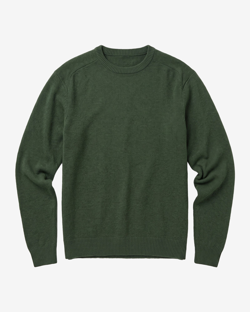 KnowledgeCotton Apparel - MEN Basic o-neck knit Knits 1090 Forest Night