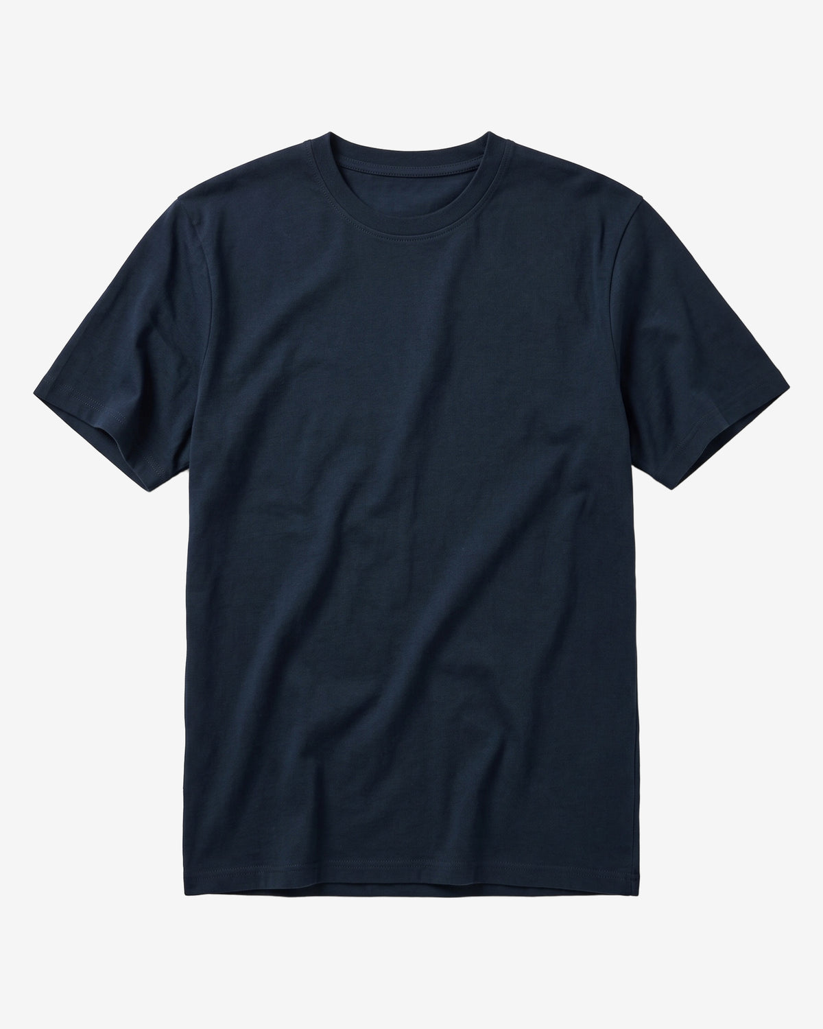 KnowledgeCotton Apparel - MEN Basic t-shirt T-shirts 1001 Total Eclipse