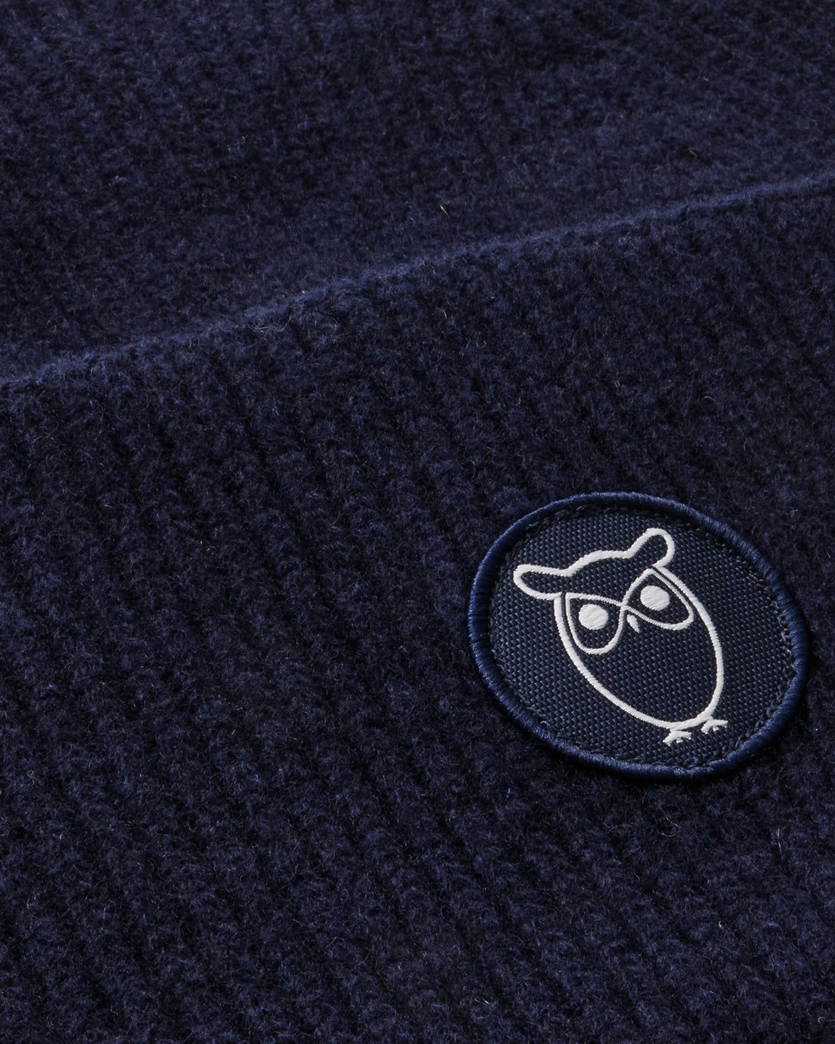 KnowledgeCotton Apparel - UNI Big rib beanie Hats 1001 Total Eclipse