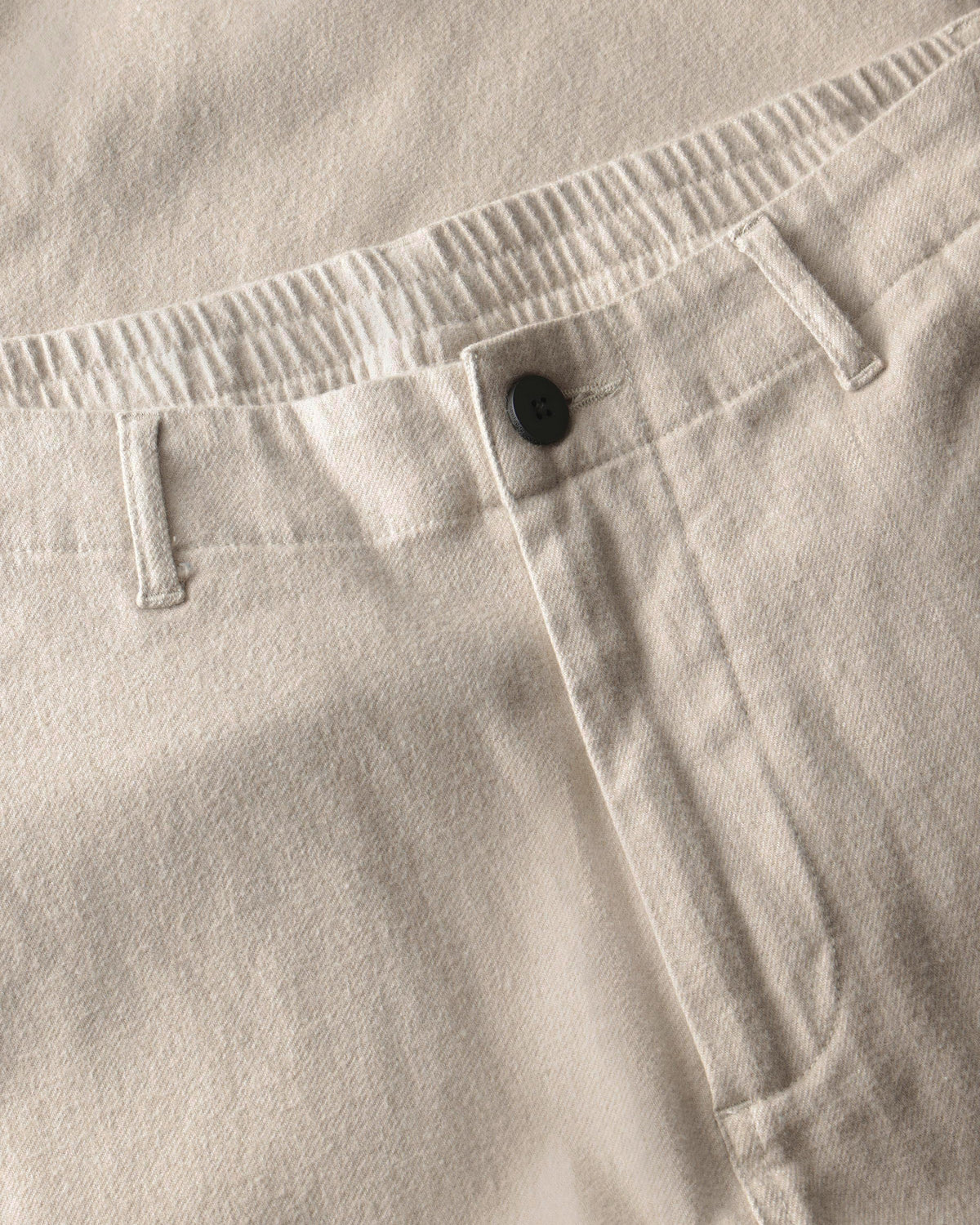 KnowledgeCotton Apparel - WMN Bloom barrel flannel pants Pants 1228 Light feather gray