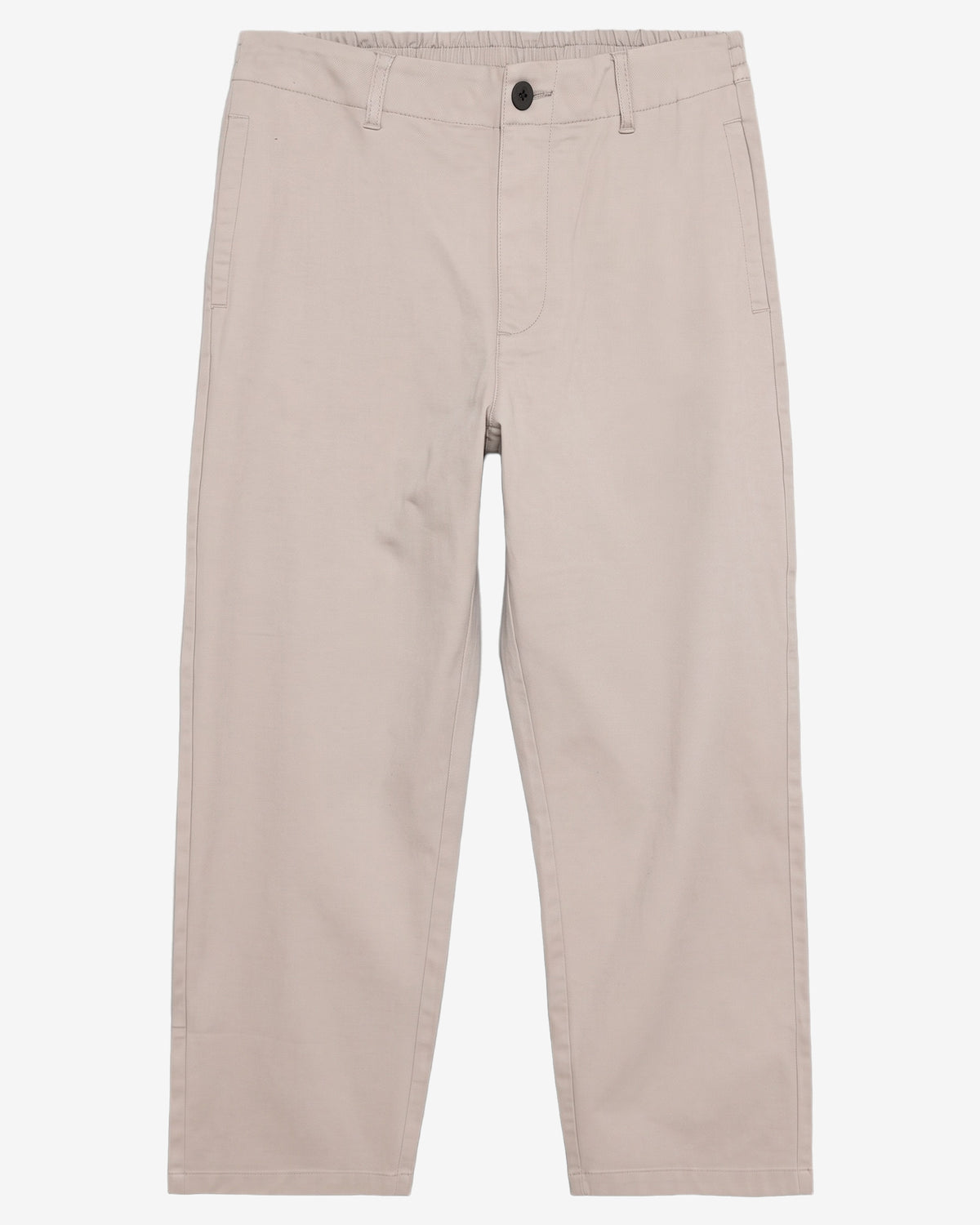 KnowledgeCotton Apparel - WMN Bloom barrel pique pants Pants 1228 Light feather gray