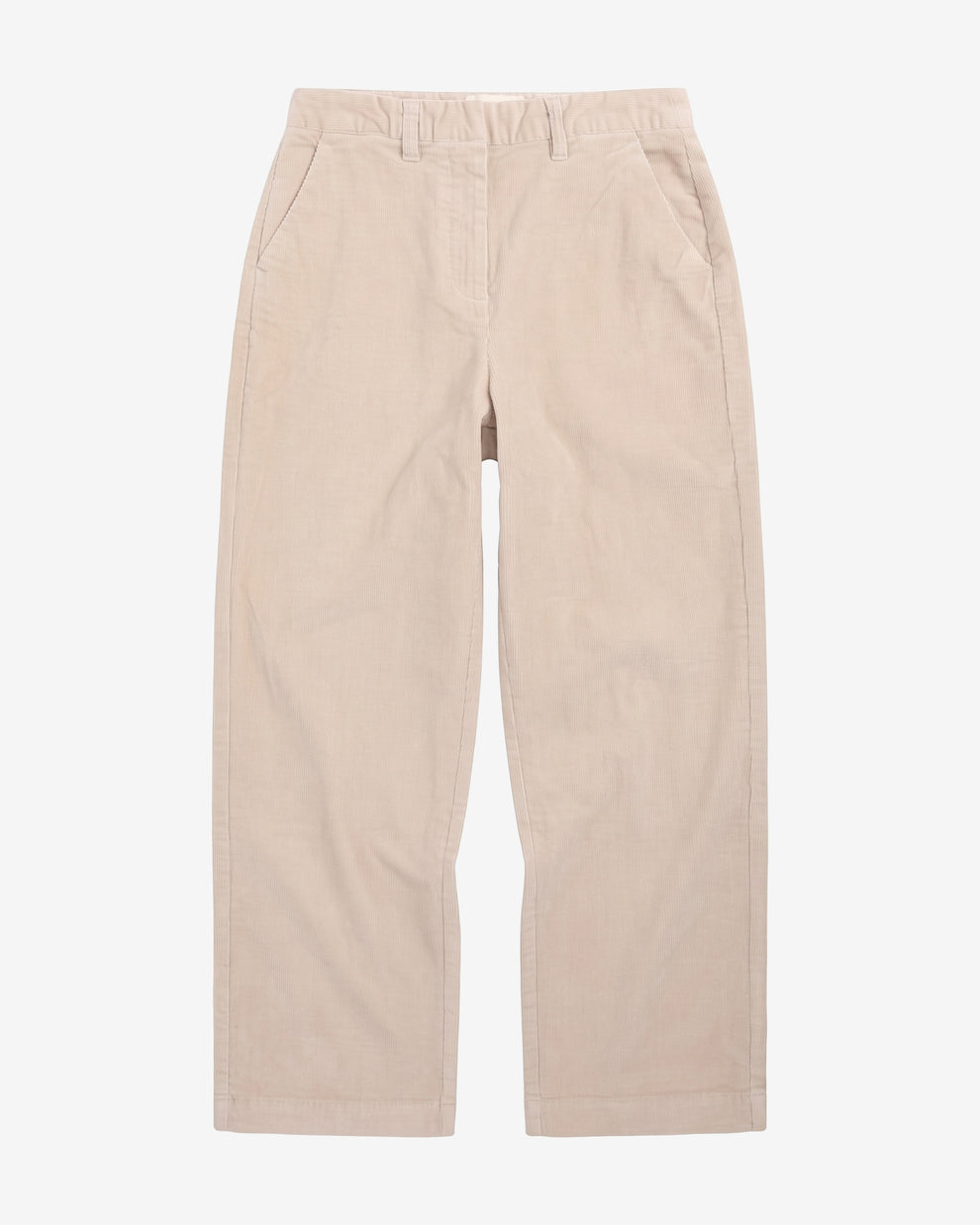 KnowledgeCotton Apparel - WMN Bora wide corduroy pant Pants 1228 Light feather gray