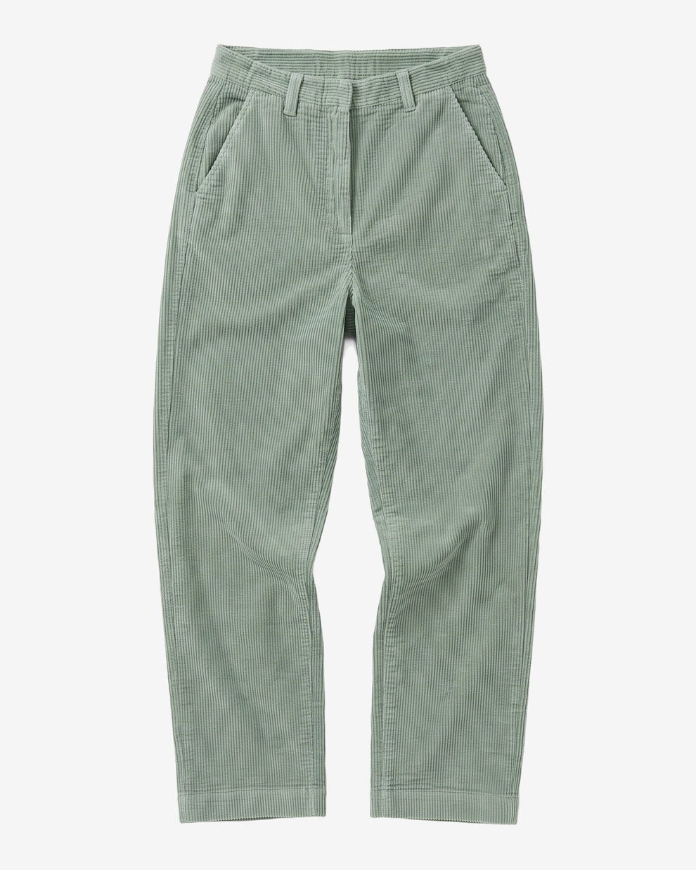 KnowledgeCotton Apparel - WMN Bora wide corduroy pants Pants 1396 Lily Pad