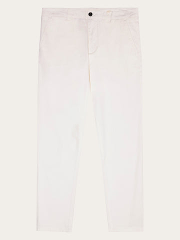KnowledgeCotton Apparel - MEN Chuck regular canvas pants Pants 1387 Egret