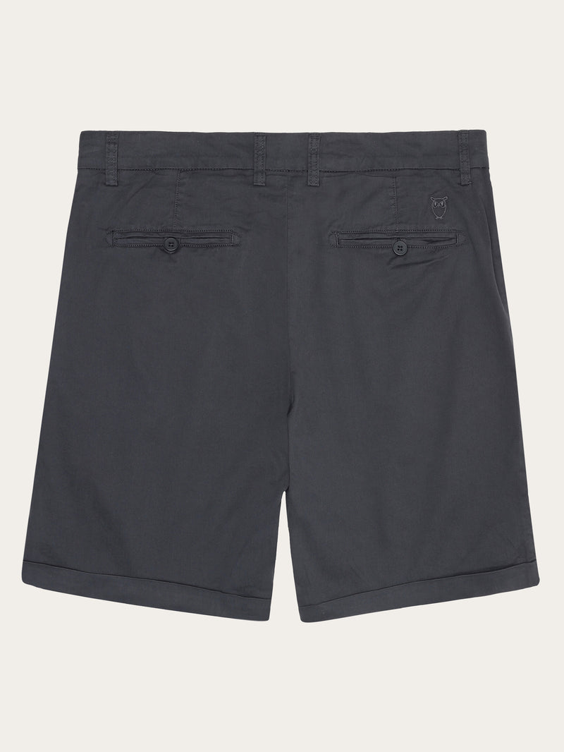 KnowledgeCotton Apparel - MEN CHUCK regular chino poplin shorts Shorts 1167 Phantom