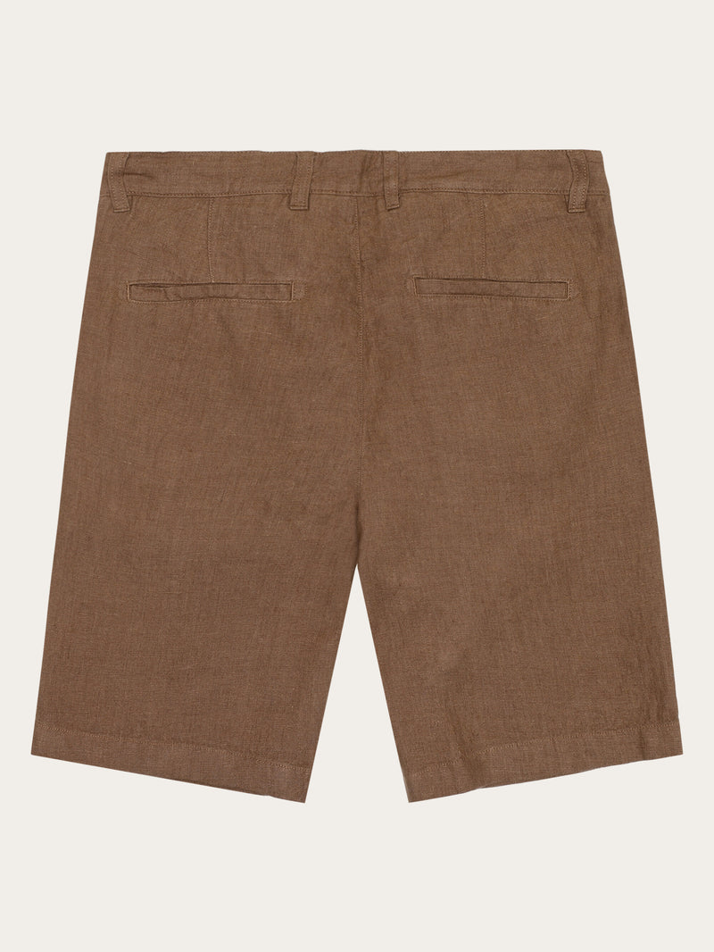 KnowledgeCotton Apparel - MEN CHUCK regular linen shorts - GOTS/Vegan Shorts 1019 Tuffet