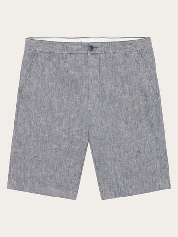 KnowledgeCotton Apparel - MEN Chuck regular linen shorts Shorts 1226 Vintage Indigo