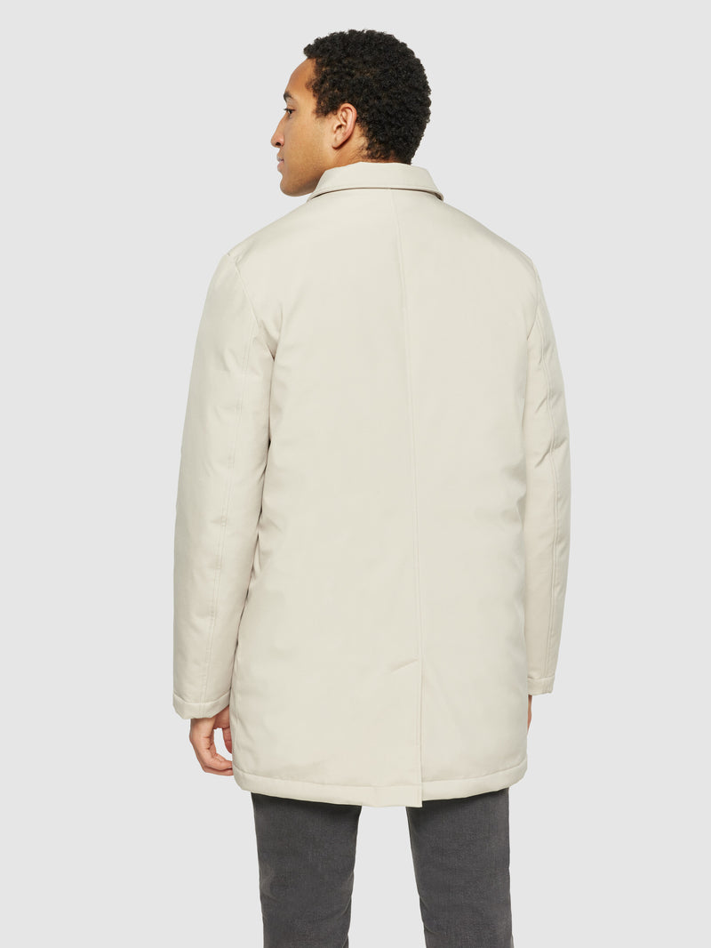 KnowledgeCotton Apparel - MEN Climate Shell Carcoat Jacket GRS Jackets 1228 Light feather gray