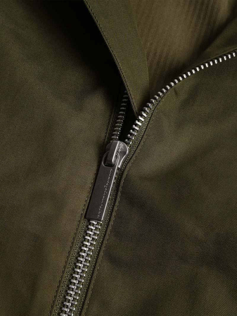 KnowledgeCotton Apparel - MEN Canvas Light shell bomber jacket - GOTS/Vegan Jackets 1068 Burned Olive