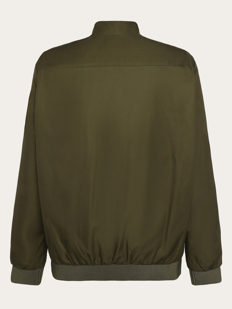 KnowledgeCotton Apparel - MEN Canvas Light shell bomber jacket - GOTS/Vegan Jackets 1068 Burned Olive