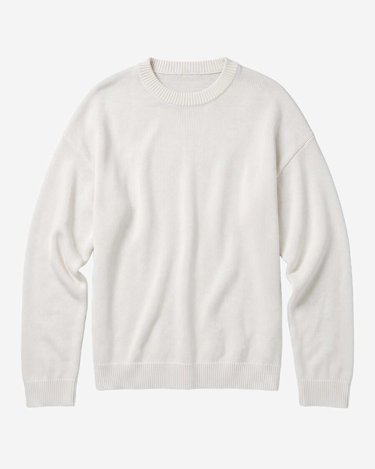 KnowledgeCotton Apparel - WMN Cashmere crew neck sweater Knits 1387 Egret