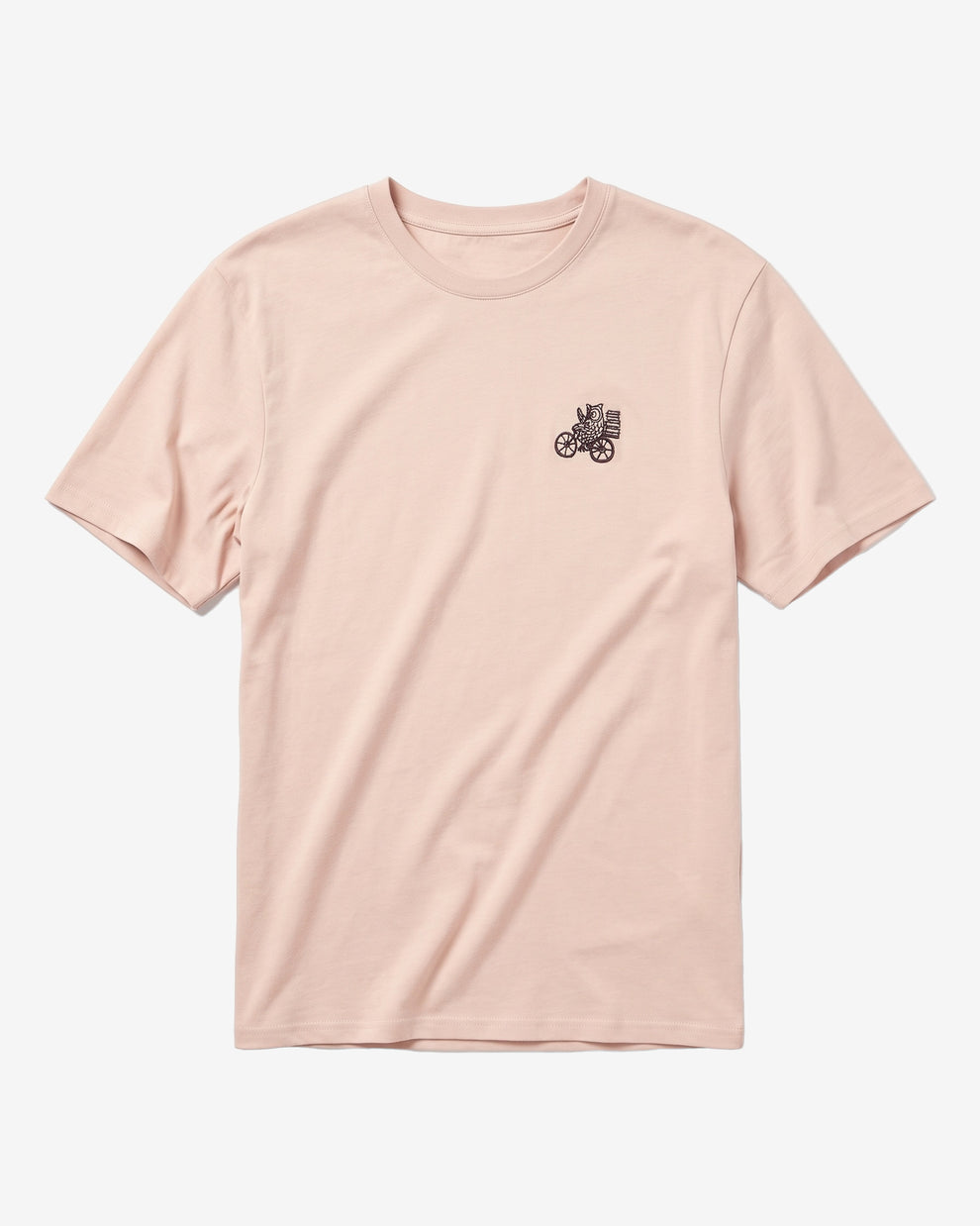 KnowledgeCotton Apparel - MEN Chest embroidery t-shirt T-shirts 1228 Light feather gray