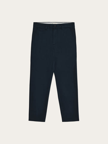 KnowledgeCotton Apparel - MEN Chuck regular canvas pants Pants 1001 Total Eclipse