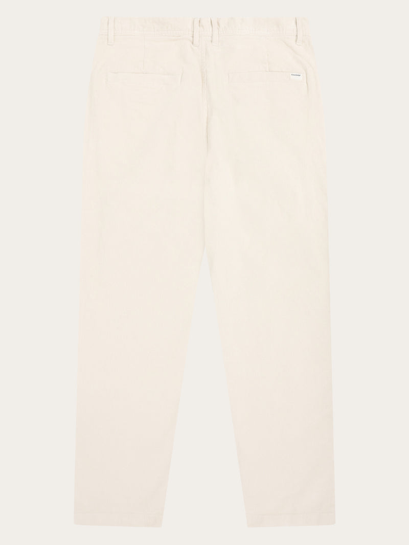 KnowledgeCotton Apparel - MEN Chuck regular corduroy pants Pants 1387 Egret