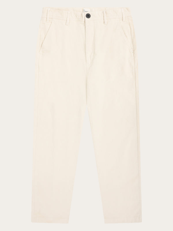 KnowledgeCotton Apparel - MEN Chuck regular corduroy pants Pants 1387 Egret