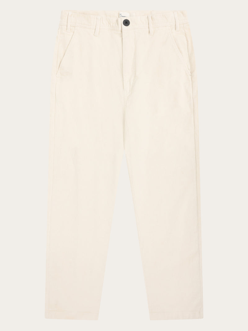 KnowledgeCotton Apparel - MEN Chuck regular corduroy pants Pants 1387 Egret