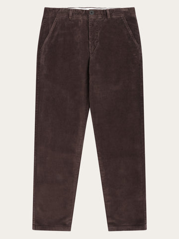 KnowledgeCotton Apparel - MEN Chuck regular corduroy pants Pants 1487 Chocolate Torte