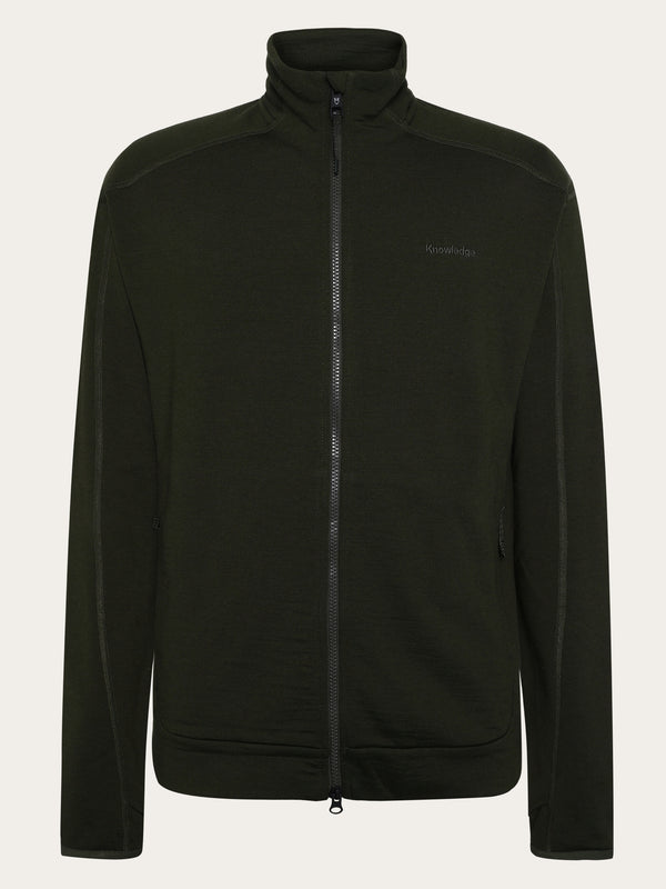 KnowledgeCotton Apparel - MEN Dynamic Wool 320 Fleece sweat - RWS Fleeces 1090 Forrest Night