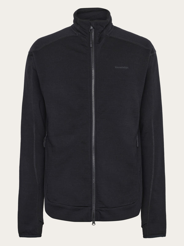 KnowledgeCotton Apparel - MEN Dynamic Wool 320 Fleece sweat - RWS Fleeces 1300 Black Jet