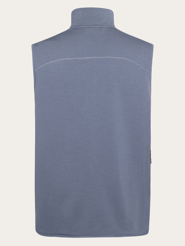 KnowledgeCotton Apparel - UNI Dynamic Wool 320 Fleece vest Fleeces 1226 Vintage Indigo