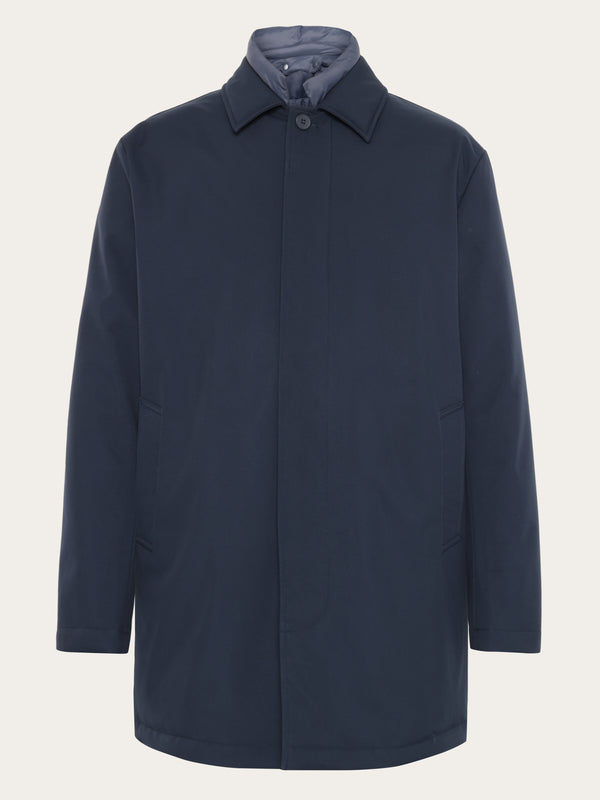 KnowledgeCotton Apparel - MEN Climate Shell Carcoat Jacket GRS Jackets 1001 Total Eclipse