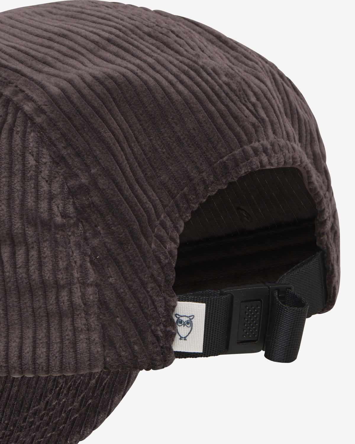 KnowledgeCotton Apparel - UNI Corduroy 5-panel cap Caps 1487 Chocolate Torte