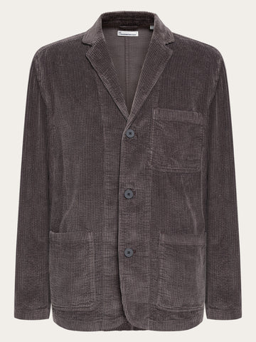 KnowledgeCotton Apparel - MEN Corduroy blazer Overshirts 1487 Chocolate Torte