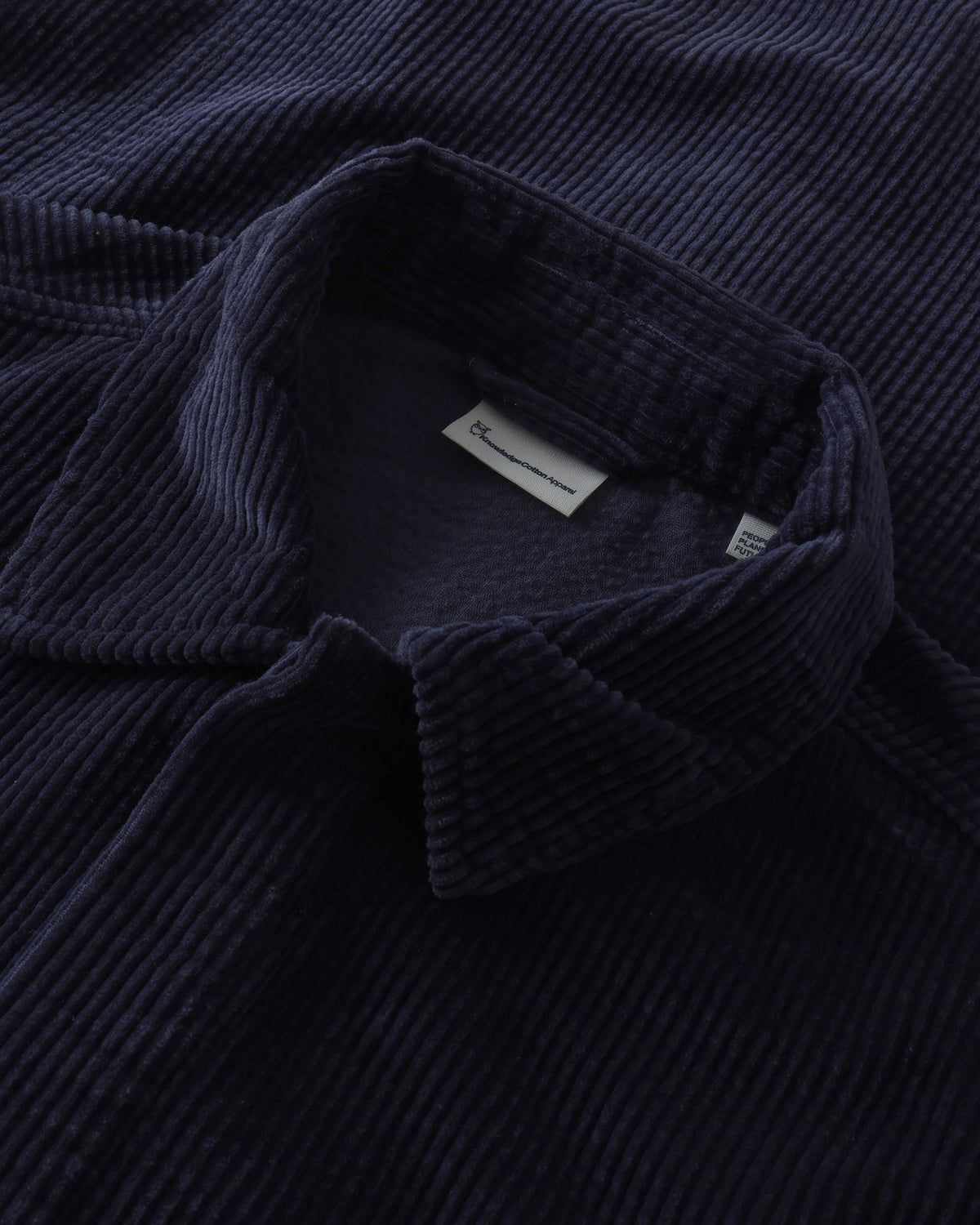 KnowledgeCotton Apparel - MEN Corduroy overshirt Overshirts 1412 Night Sky