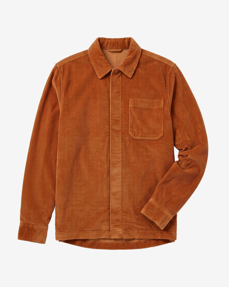 KnowledgeCotton Apparel - MEN Corduroy overshirt Overshirts 1499 Lion