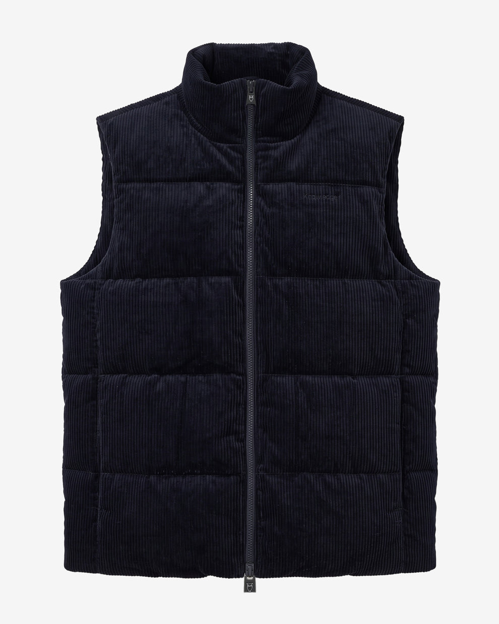 KnowledgeCotton Apparel - MEN Corduroy puffer vest Vests 1412 Night Sky
