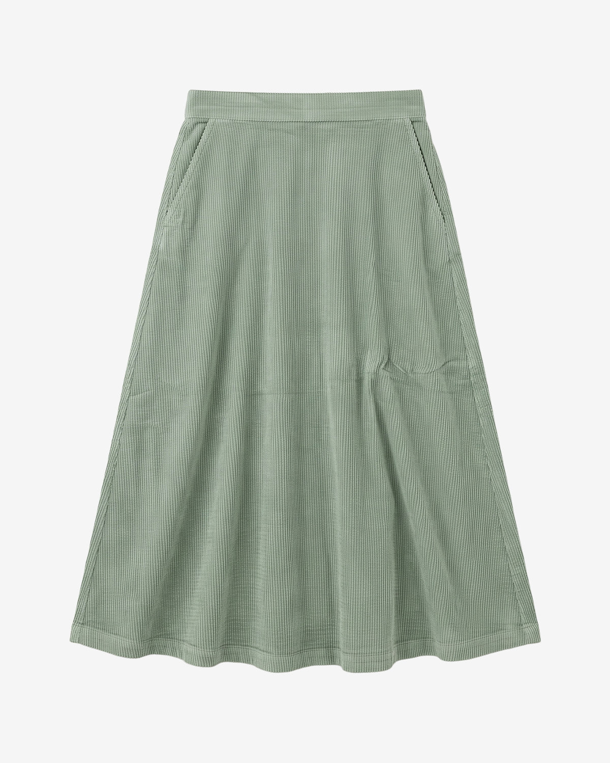 KnowledgeCotton Apparel - WMN Corduroy skirt Skirts 1396 Lily Pad