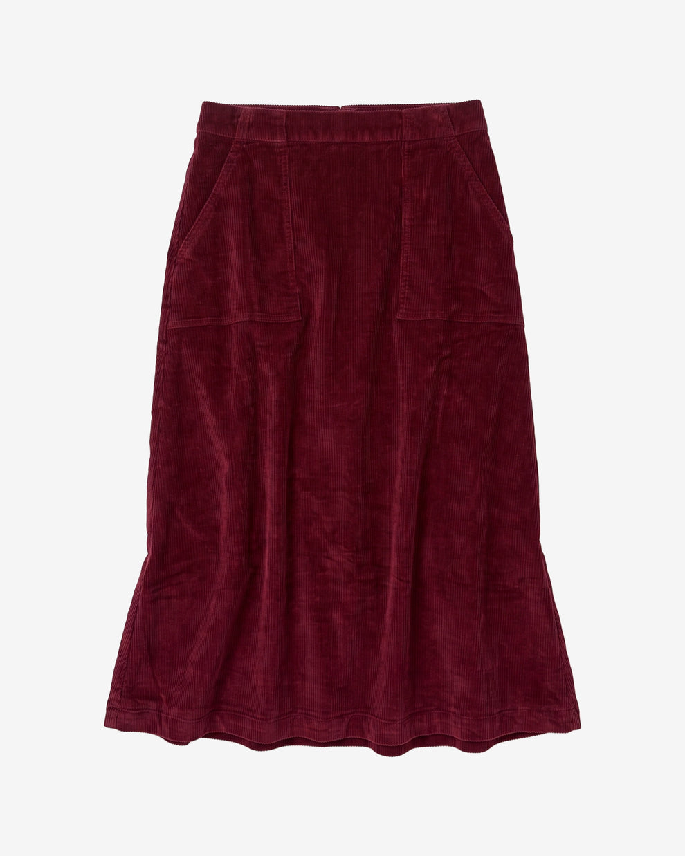 KnowledgeCotton Apparel - WMN Corduroy skirt Skirts 1500 Burgundy
