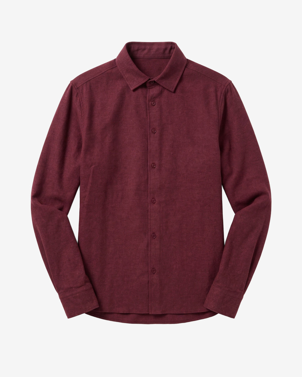 KnowledgeCotton Apparel - MEN Dune regular flannel shirt Shirts 1500 Burgundy