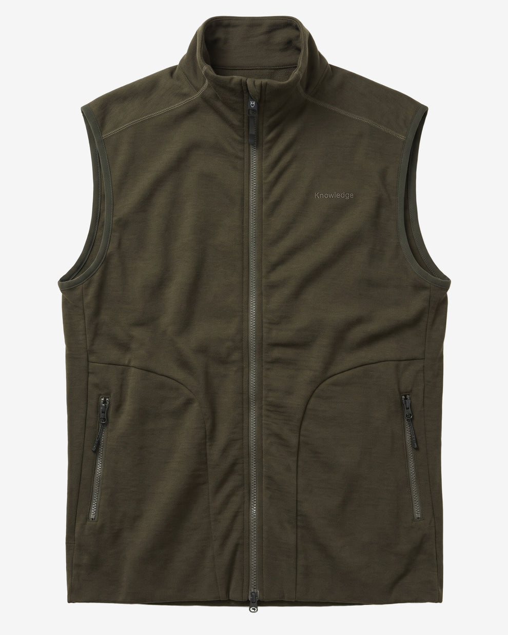 KnowledgeCotton Apparel - UNI Dynamic wool fleece vest Fleeces 1090 Forest Night
