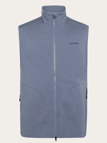 KnowledgeCotton Apparel - UNI Dynamic wool fleece vest Fleeces 1226 Vintage Indigo