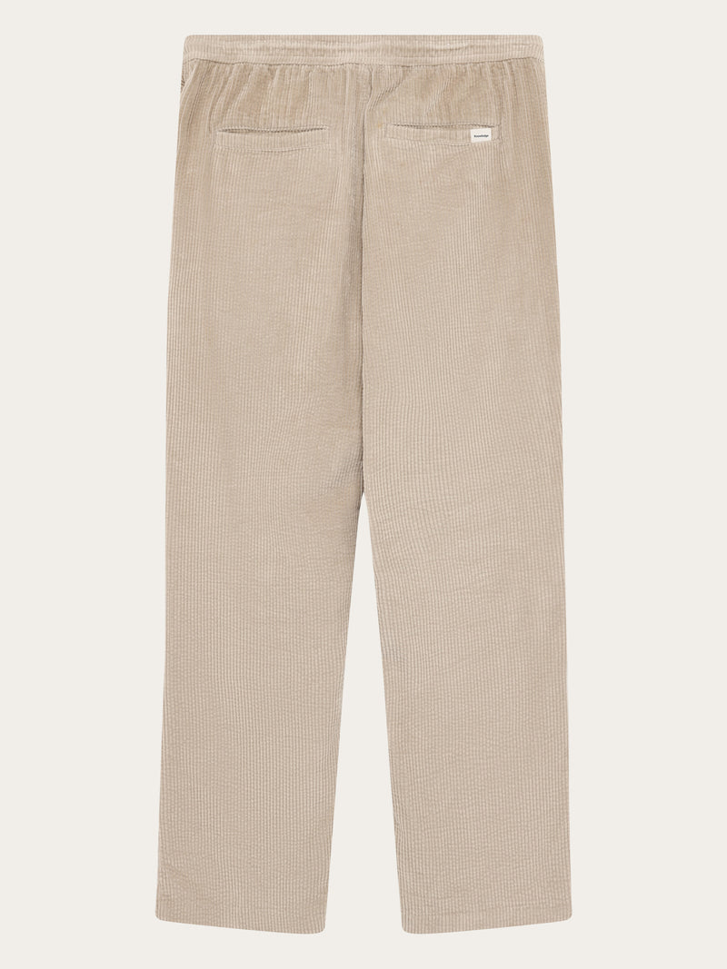 KnowledgeCotton Apparel - MEN Fig comfort corduroy pants Pants 1228 Light feather gray