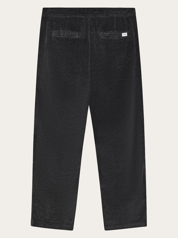 KnowledgeCotton Apparel - MEN Fig comfort corduroy pants Pants 1300 Black Jet