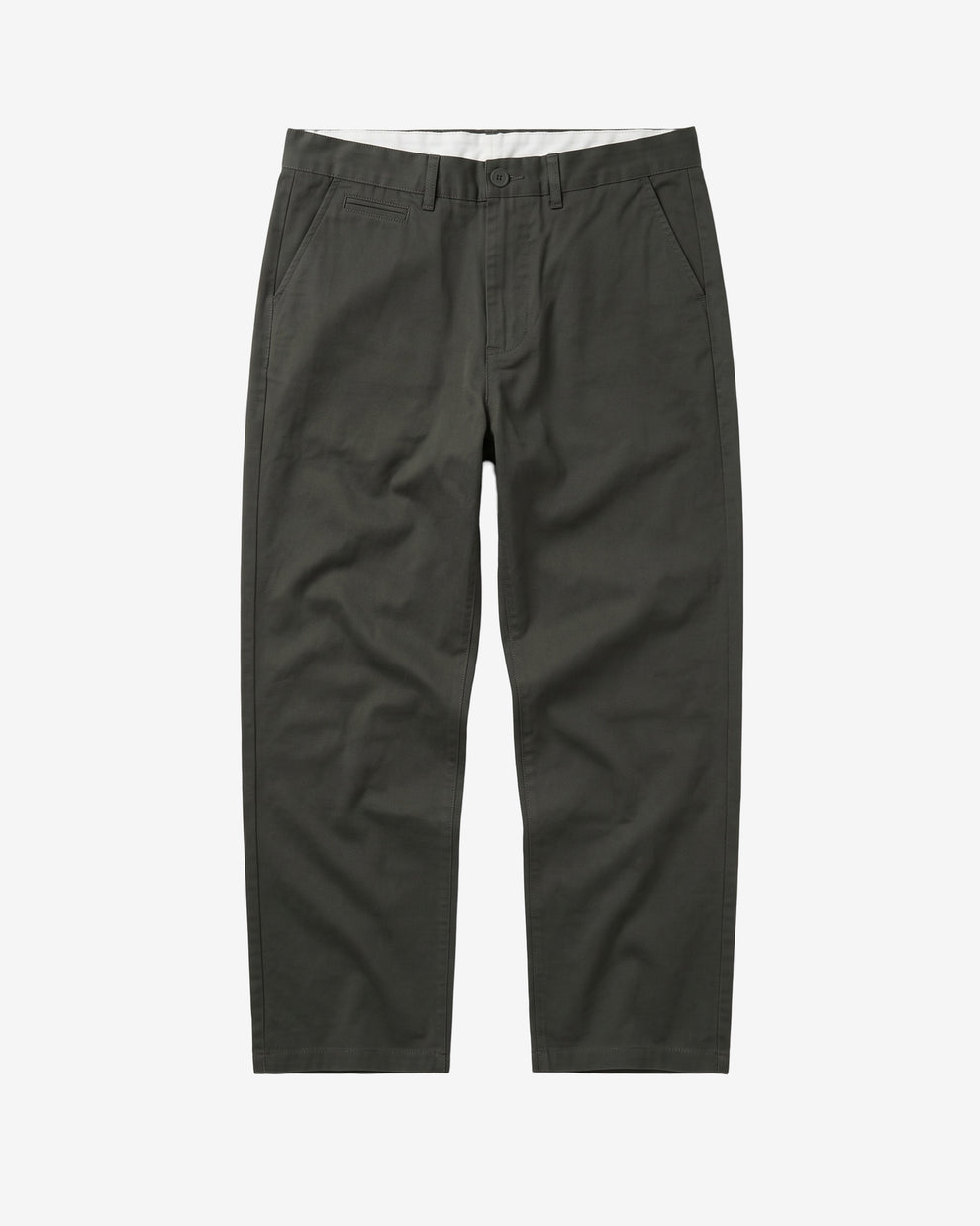 KnowledgeCotton Apparel - MEN Flint wide chino pants Pants 1090 Forest Night