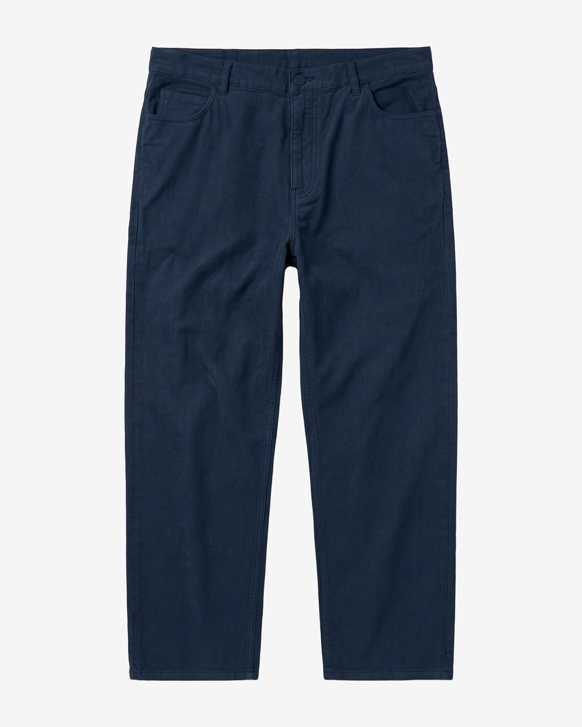 KnowledgeCotton Apparel - MEN Flint wide twill pants Pants 1001 Total Eclipse