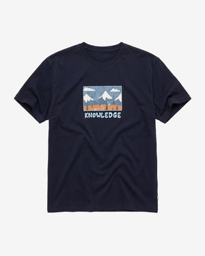 KnowledgeCotton Apparel - MEN Front print t-shirt T-shirts 1412 Night Sky