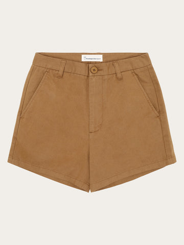 KnowledgeCotton Apparel - WMN GALE boyfriend mid-rise twill chino shorts - GOTS/Vegan Shorts 1019 Tuffet