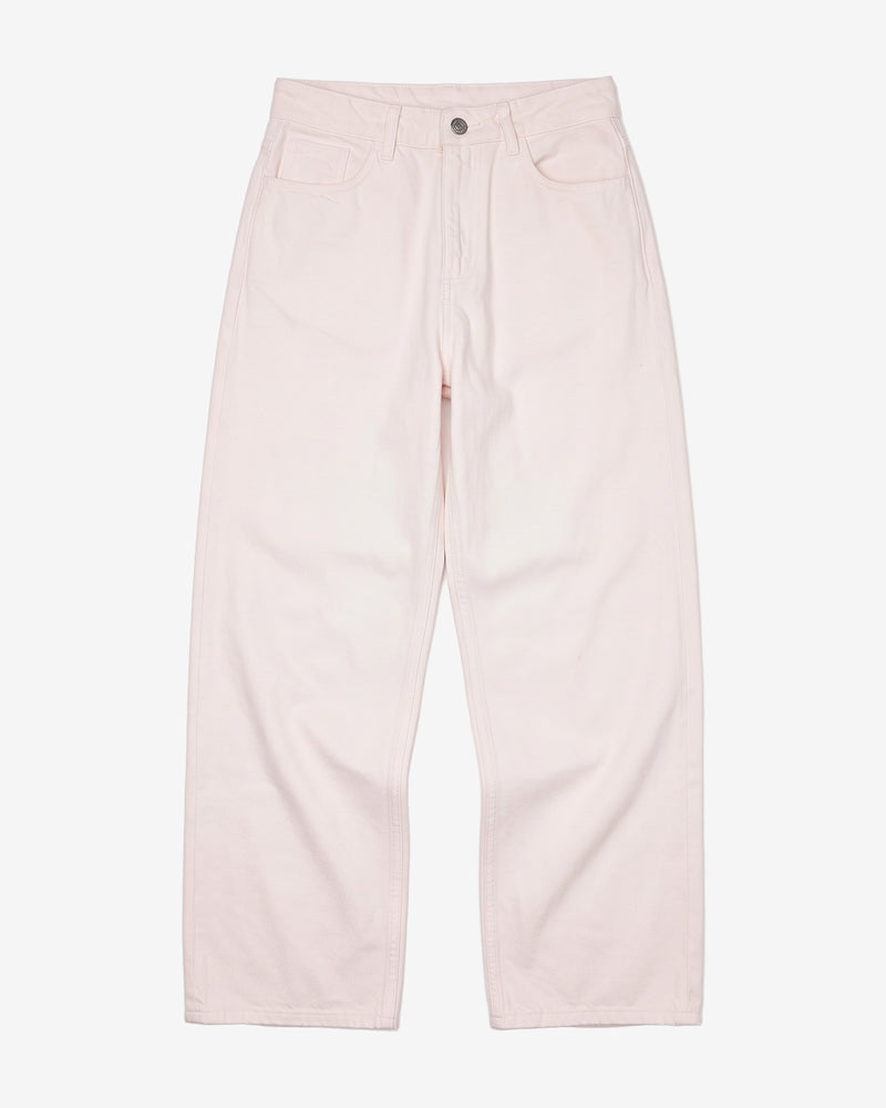 KnowledgeCotton Apparel - WMN Gale regular twill pants Pants 1387 Egret